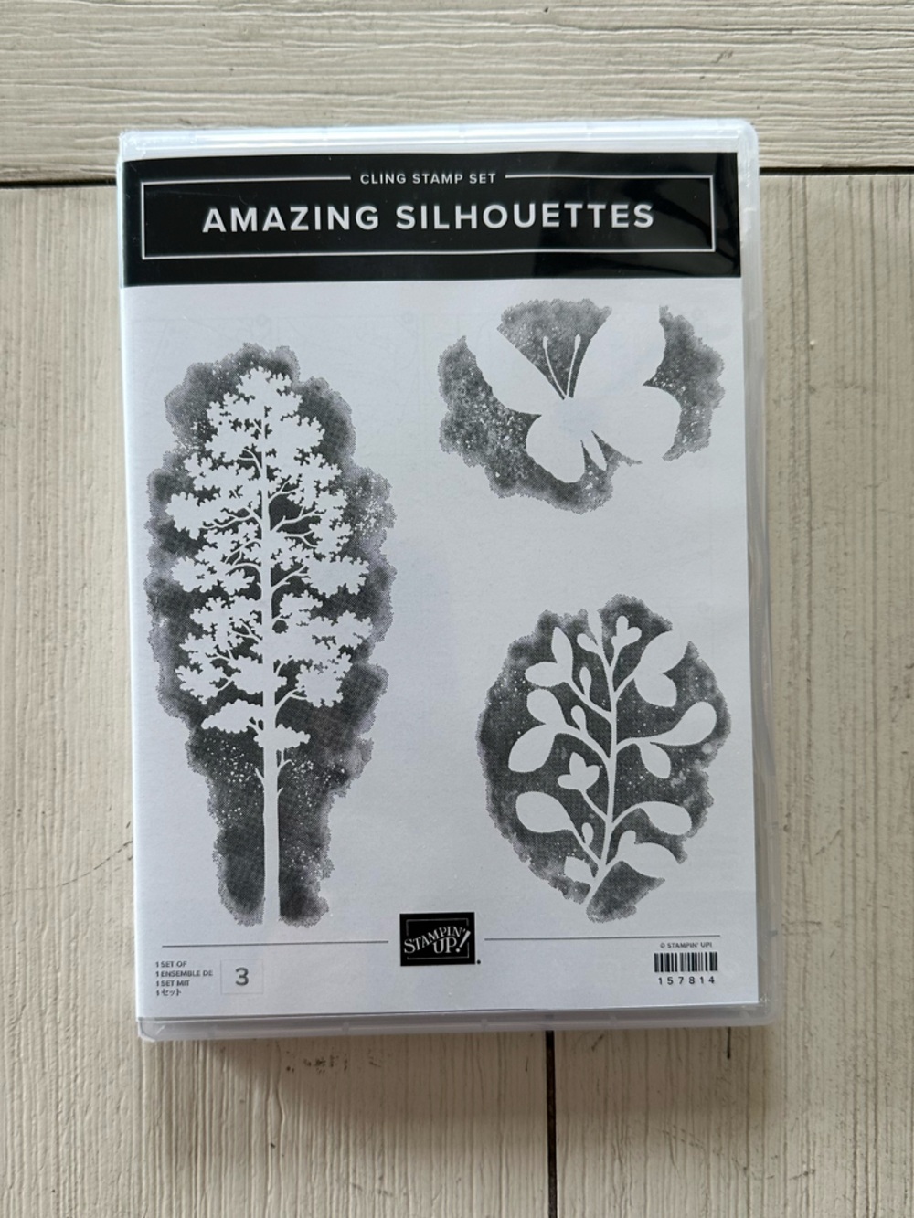 NWT Stampin Up! Amazing Silhouettes Stamp Set